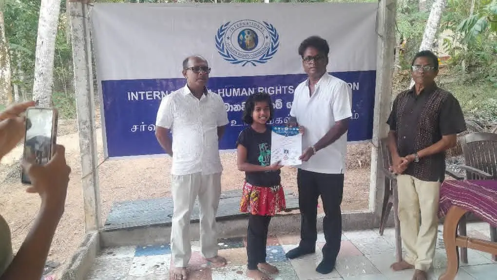 IHRC and Shri Hela Cultural Collaboration Foundation Award Certificates to Batapothalla Art Institute Dance Students
