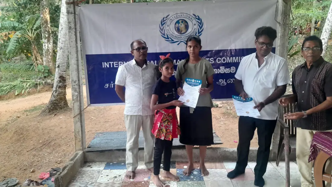 IHRC and Shri Hela Cultural Collaboration Foundation Award Certificates to Batapothalla Art Institute Dance Students