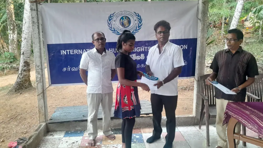 IHRC and Shri Hela Cultural Collaboration Foundation Award Certificates to Batapothalla Art Institute Dance Students